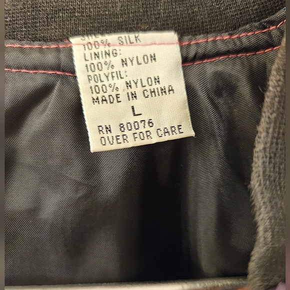 Vintage - Silk Sara Roberts NWOT Bomber Jacket - Size L - Picture 4 of 10